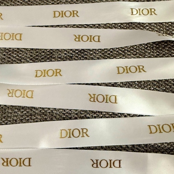 Dior Logo White Authentic Ribbon 64 Inch New - Picture 5 of 10